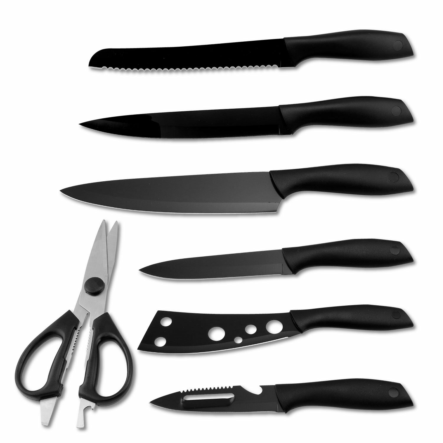 Safdie & Co. Inc. 9 Piece Stainless Steel Assorted Knife Set