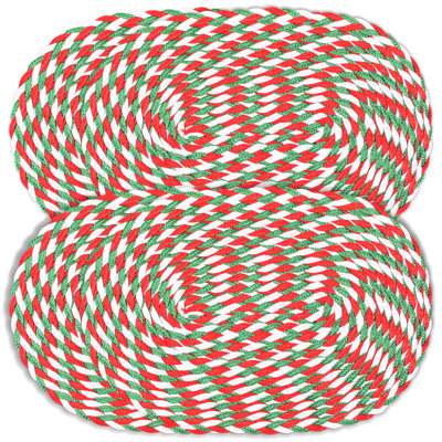 Elionna Polypropylene Plastic Geometric Oval Placemat