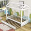 Lit simple en bois avec lit gigogne