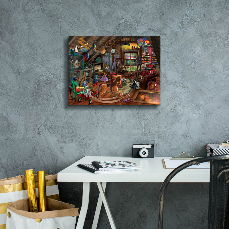 " The Things We Keep " by Bigelow Illustrations, 12" H x 16" W x 0.75" D