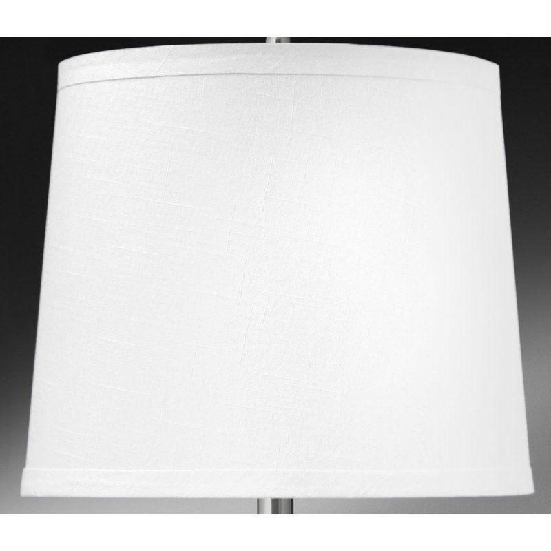 Abat-jour tambour en lin 11 po H 11 po x l 13 po blanc