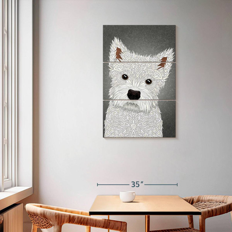 Brampt Cute West Highland Terrier Portrait