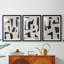 ABSTRACT Series Dxci II - Impression sur mesure encadrée de qualité supérieure - 3 pièces-268257294-268257776