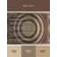 Tapis oriental brun doux et moelleux à motif de cercles Trigonometric Classic-150962734