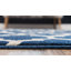 Tapis géométrique bleu foncé / ivoire Ruri-1515331093
