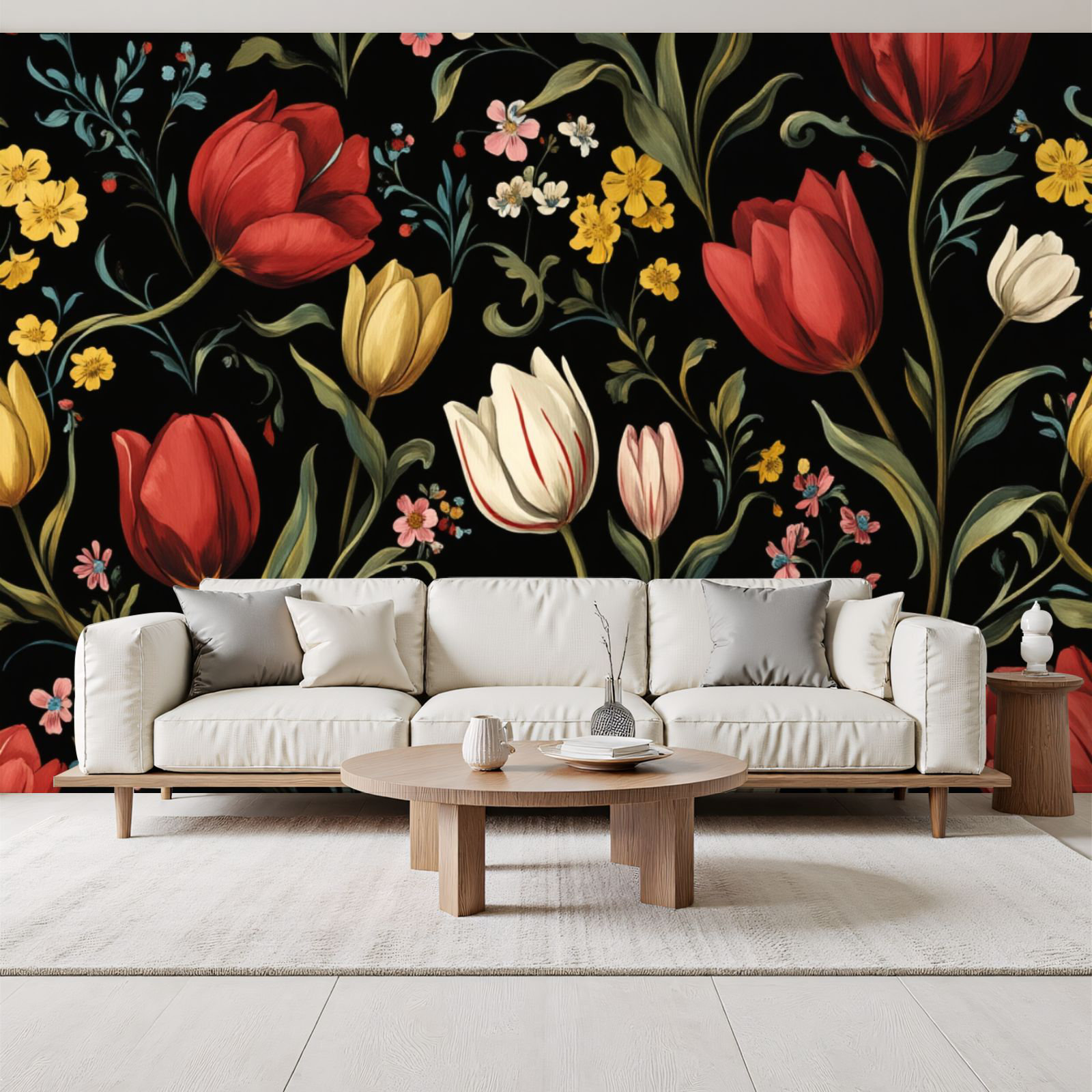 Red Barrel Studio® vintage Peel and Stick Wallpaper Vintage Dark Floral ...