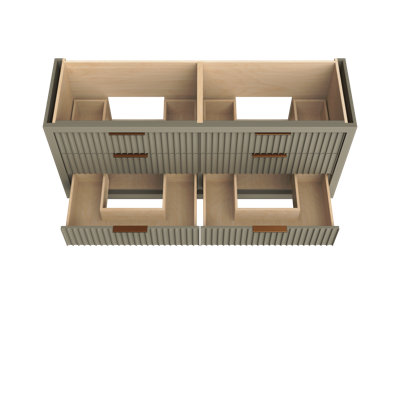 Lecrieú Double Drawer Bath Vanity