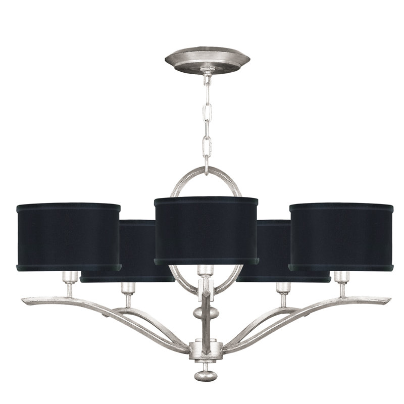 Allegretto 5 - Light Chandelier, Silver, Black