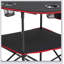 Table de camping pliante portative avec 4 porte-gobelets, tissu Oxford durable pour pique-nique en plein air et aventure
