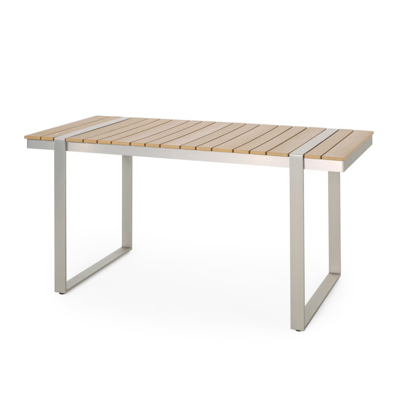 Table de salle à manger, table basse pour l'extérieur, table basse pour l'extérieur, Blanc cassé