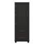Armoire de rangement de salle de bain de 61,4 pouces de hauteur autoportante avec deux tablettes réglables-696405506
