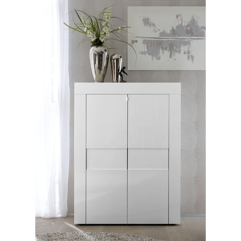 Raheel 92cm Sideboard, White Gloss