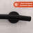 WAVE 24 in. x 1.25 in. Grab Bar, ADA Compliant for Bath and Shower Safety (500 lb. Capacity) in Matte Black-125361684-125361686