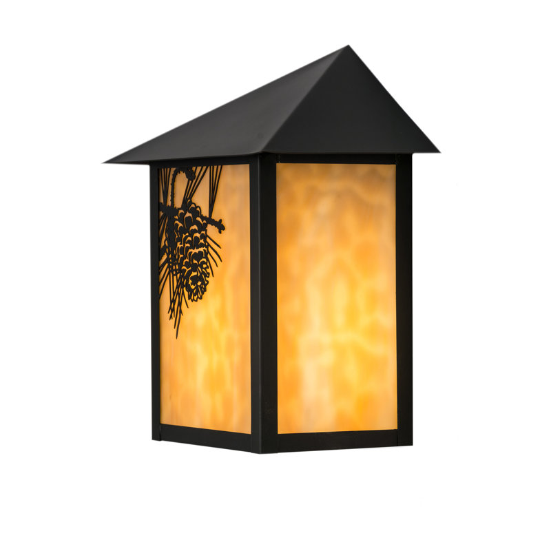 Xzavier Wall Light, Beige Art, Craftsman Brown