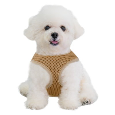Mesh Dog Harness, No Pull Harness Adjustable Soft Padded Pet Vest with D-Ring & Buckle for Dogs Cats
