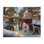 «Snowman Windy Winter Scene», art mural sur toile par Imagine It Images