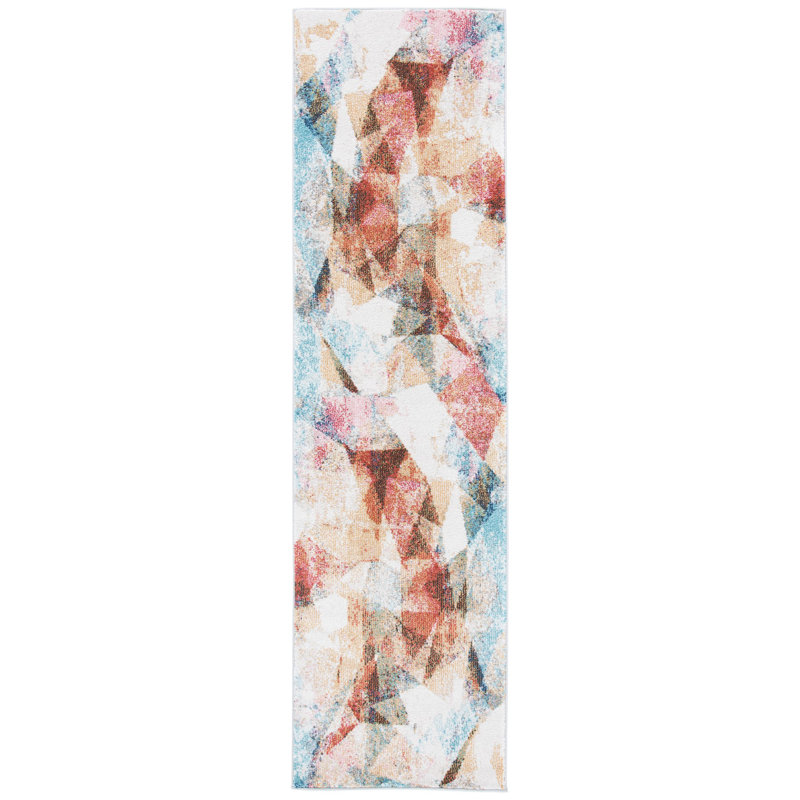 Zahra Performance Geometric Rug, Runner 2'2" x 8'