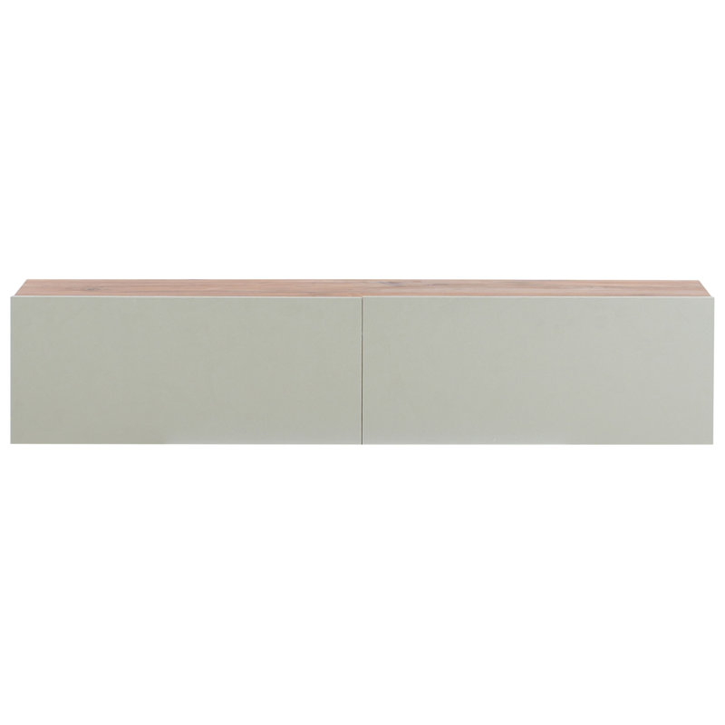 Wall Mounted TV Stand GLADSTONE, 30cm H x 140cm L x 40cm W, Green