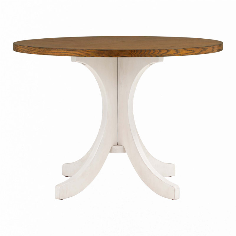 Mid-Century Solid Wood Round Dining Table(Only Table)