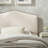 Cosette Performance Velvet Twin Size Headboard in Alabaster-562061201