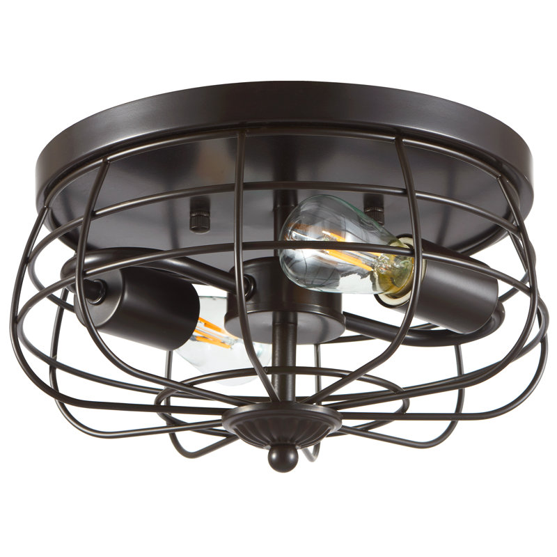 Plafonnier encastré à cage géométrique 2 lumières 10,6 po Colewood