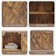 Armoire de rangement murale 19 po pour salle de bain avec tablettes (ensemble de 2)-121883771-119116865