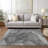 Melania Washable Abstract Indoor / Outdoor Rug-2071423969