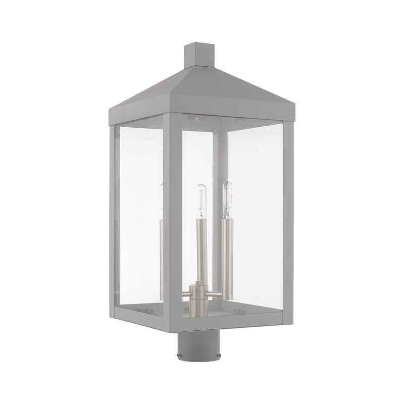 Tête de lanterne câblée à 1 lumière Inniss, Gris nordique, H 19,5 po x l 8,25 po x P 8,25 po