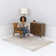 Skandi Modern Boho Light Brown Area Rug