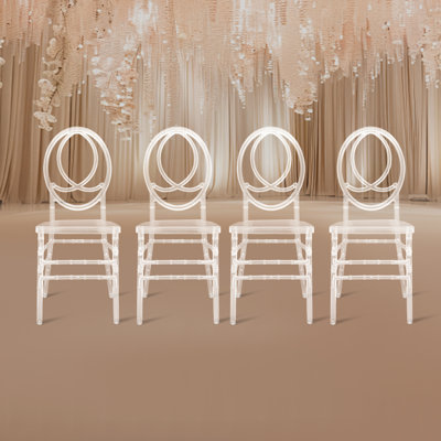 4 pièces, chaise de bureau transparente pour mariage, élégante et sophistiquée