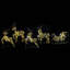 vidaXL LED Reindeers with 40 LEDs PET-2009338124