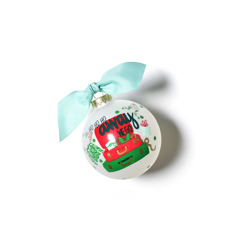 3.93'' Handmade Glass Ball Ornament