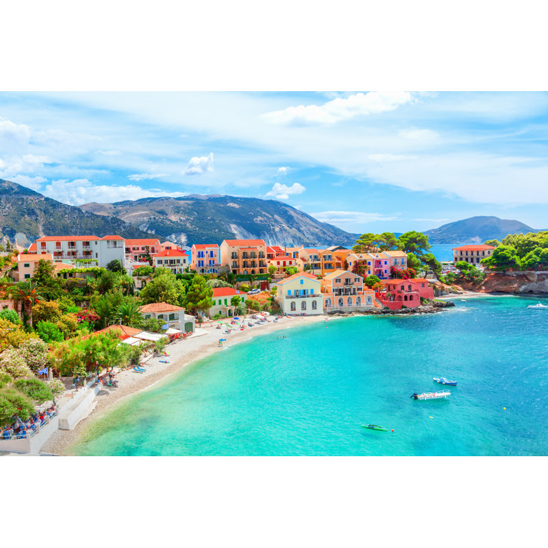 Assos Village, Greece - Wrapped Canvas Print, 51cm H x 76cm W x 3.8cm D