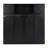 Full Size Murphy Bed with Storage Cabinets, Black