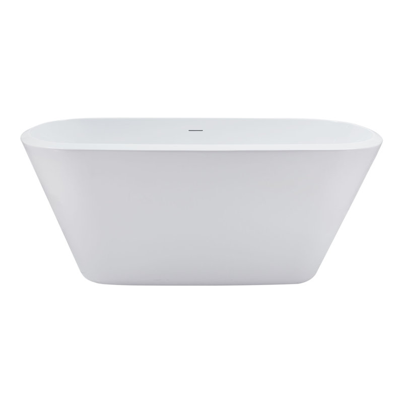 1501.1mm x 718.8mm Soaking Acrylic Bathtub, Polished Gold