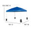 Ensemble de baldaquin, table pliante et 4 chaises pliantes Lennon 10 'x 10'-70835422