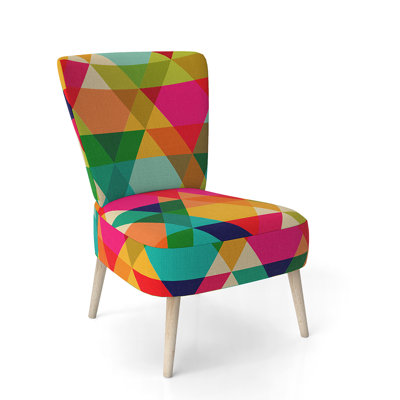 Chaise d'appoint rembourrée à motif floral - Chaise d'appoint moderne à motif floral