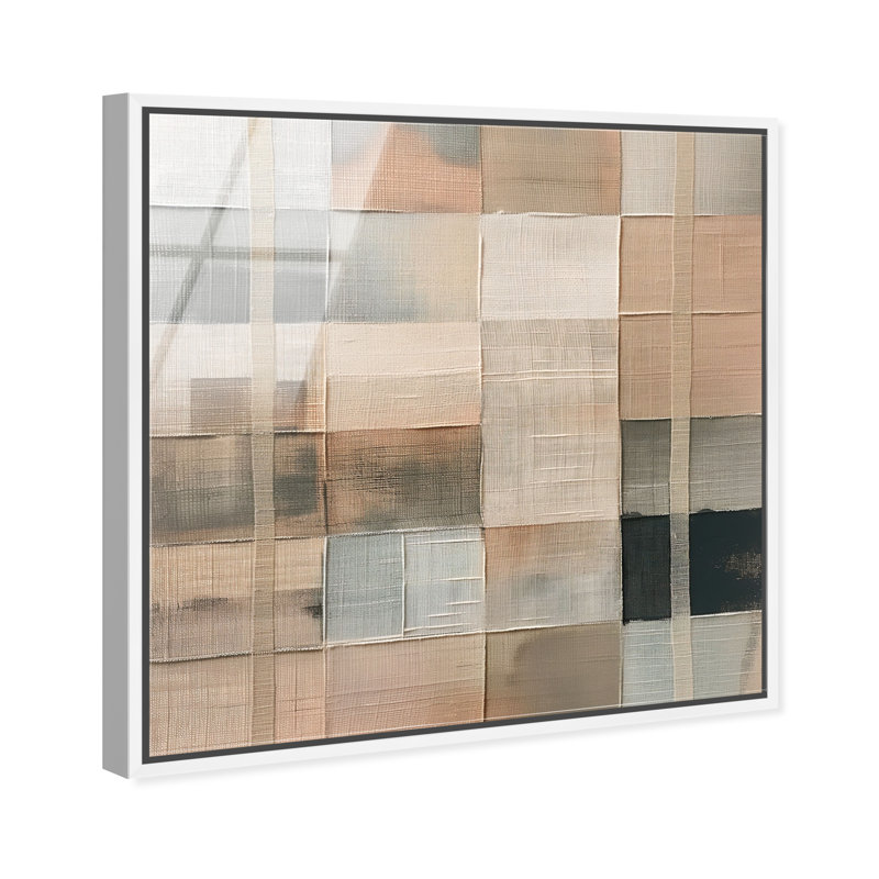 Minimalist Mesh High-Gloss Frameless Acrylic Glass Wall Art Abstract Print by Oliver Gal, Ready to Hang, 12 x 12, 41"H x 41"W