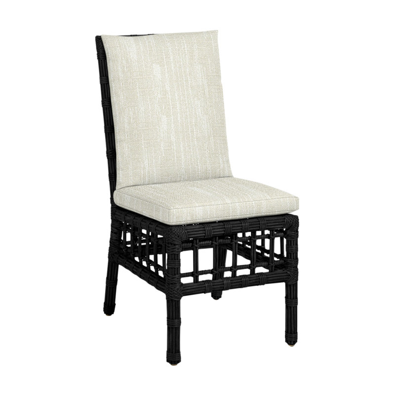Chaise d'appoint Newport Woven - Onyx, Pas de soudure, Rollo crème, Onyx