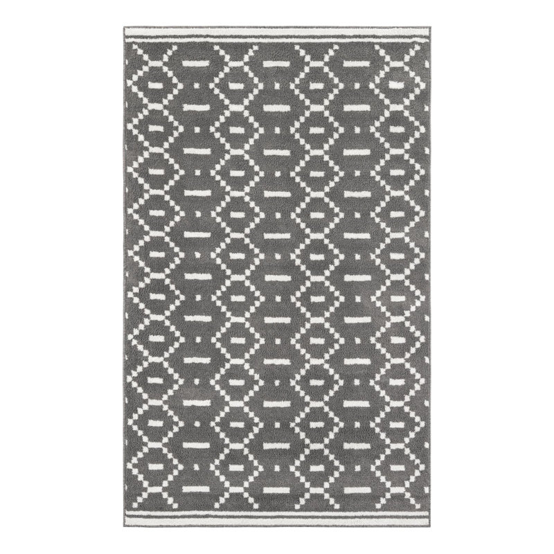 Ivy Bronx Begna Nathanyl Rug Gray, Rectangle 5'1" x 8'