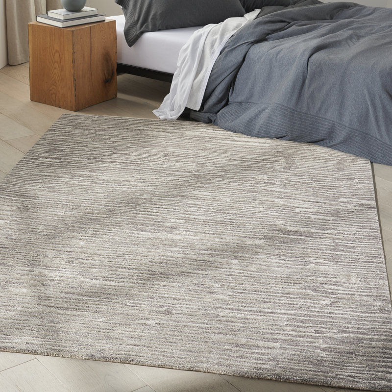 CK010 LINEAR Striped Hand Woven Area Rug, Rectangle 236 x 297cm