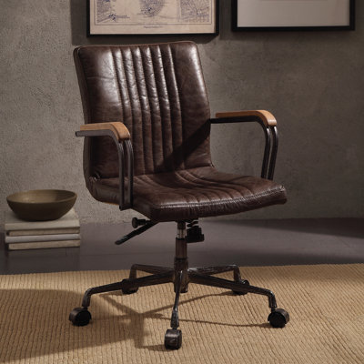Fauteuil de conférence en cuir véritable Brixham
