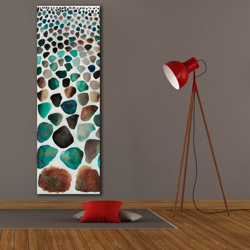 «Stone Path 1» par Alicia Ludwig, art mural sur toile, 20 po x 60 po