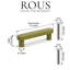 Poignée d'armoire moderne de style Mid-Century ROUS, 2,5 po, olive (vert)-111786458-112192736