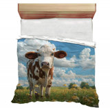 Curious Cow Farm Microfiber / Polyester Comforter