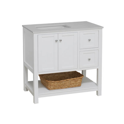Binne 36'' Single Bathroom Vanity with Top