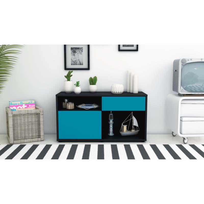 Elmer 1 - Drawer Chest of Drawers, Black/Dark blue