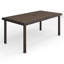Table de patio d'extérieur en rotin avec plateau en bois d'ingénierie 71 po Martha Stewart Bedford-109713863