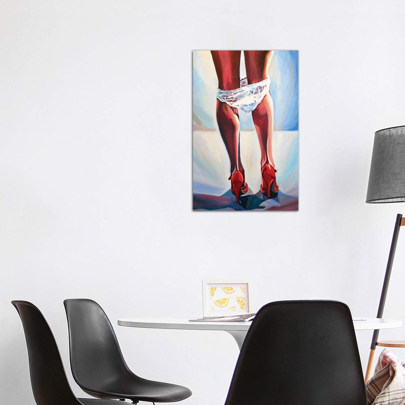 Red Heels by Sasha Robinson - Wrapped Canvas Painting, 101.6 cm H x 66.04 cm W x 1.91 cm D