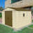 Woodbridge Plus 10.5 ft. W x 10.5 ft. D Vinyl Storage Shed with Foundation